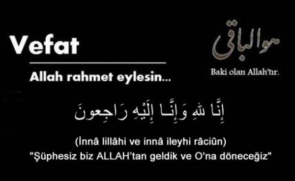 ARAMIZDAN AYRILANLAR 01.08.2026