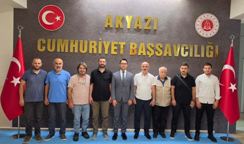 AKYAZI MEDYA VE BASIN BİRLİĞİ'NDEN BAŞSAVCI ENES GÜLTEKİN’E HAYIRLI OLSUN ZİYARETİ 07.08.2026